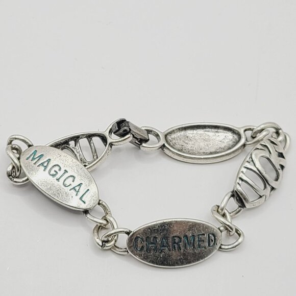 Bracelet Lot Enchant Silver Charm Resin Bead Tree Of Life and Magnet Closures - Picture 9 of 9